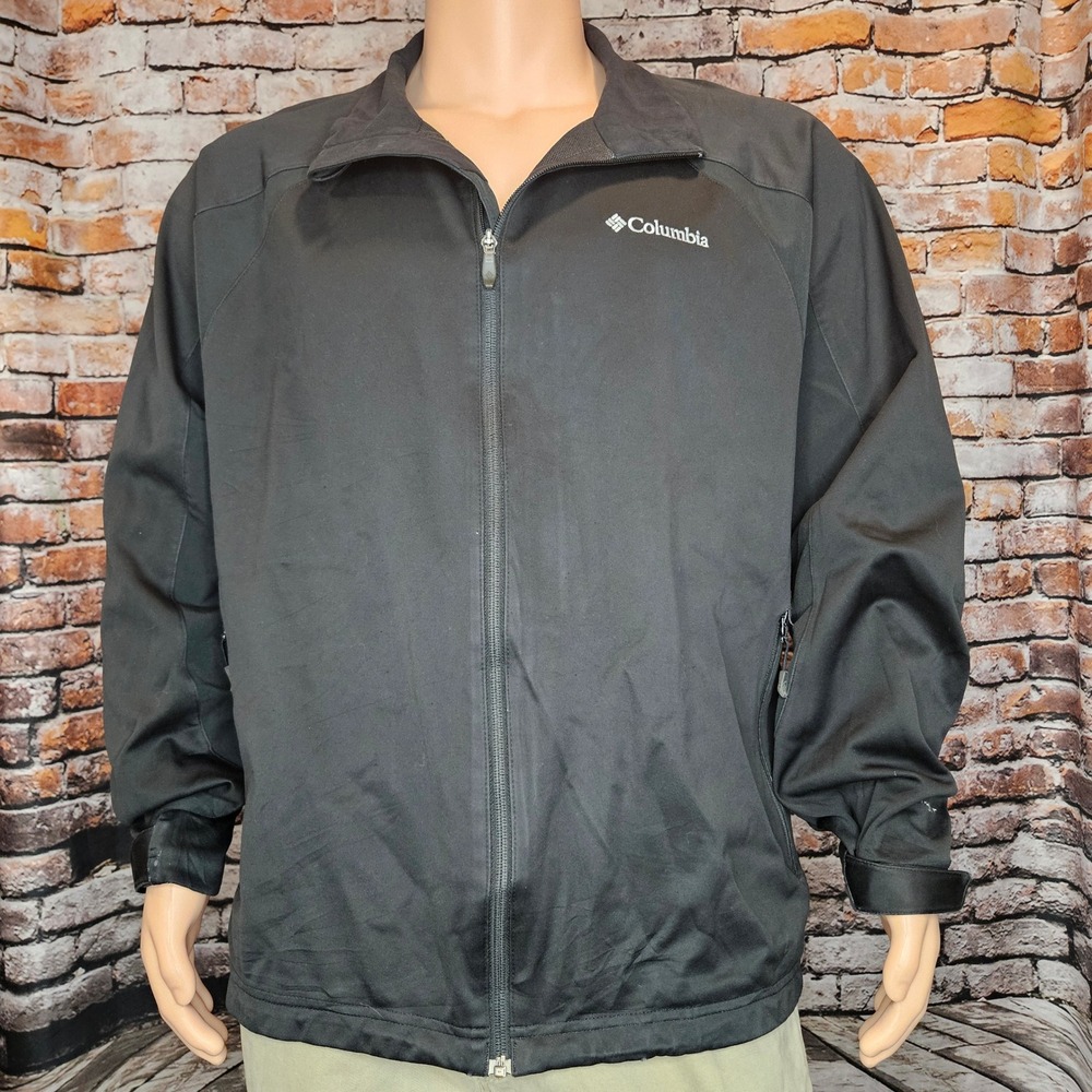 Columbia Omni-Shield Omni-Heat Full Zip Jacket Mens XXL Black WM3183